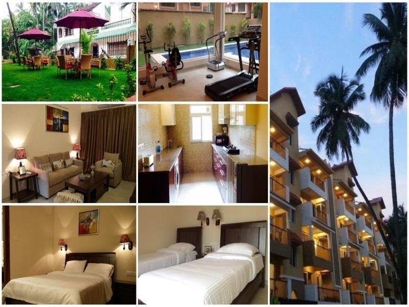 Veera Strand Park Serviced Apartments Calangute Esterno foto